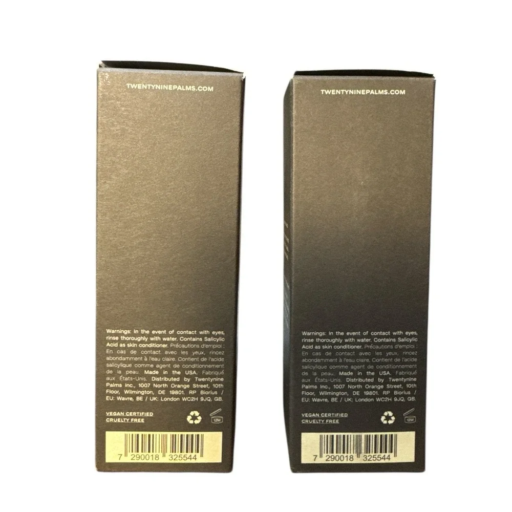 TwentyNine Palms Facial‎ Cleanser 3.3oz Discont Luxury Jared Leto Brand Bundle 2
